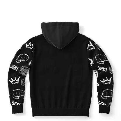 Eva Mai Le Musika Unisex Hoodie (AOP) Regular Size