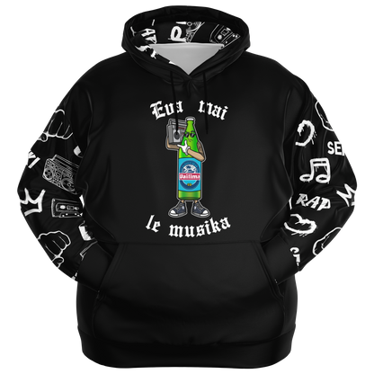 Plus Size Eva Mai Le Musika Unisex Hoodie (AOP)