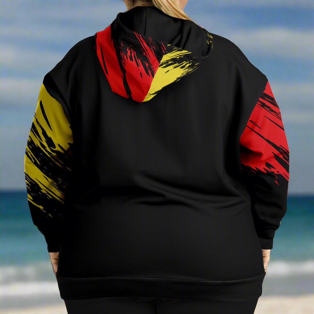 Plus Size Respect The Culture Unisex Hoodie (AOP)