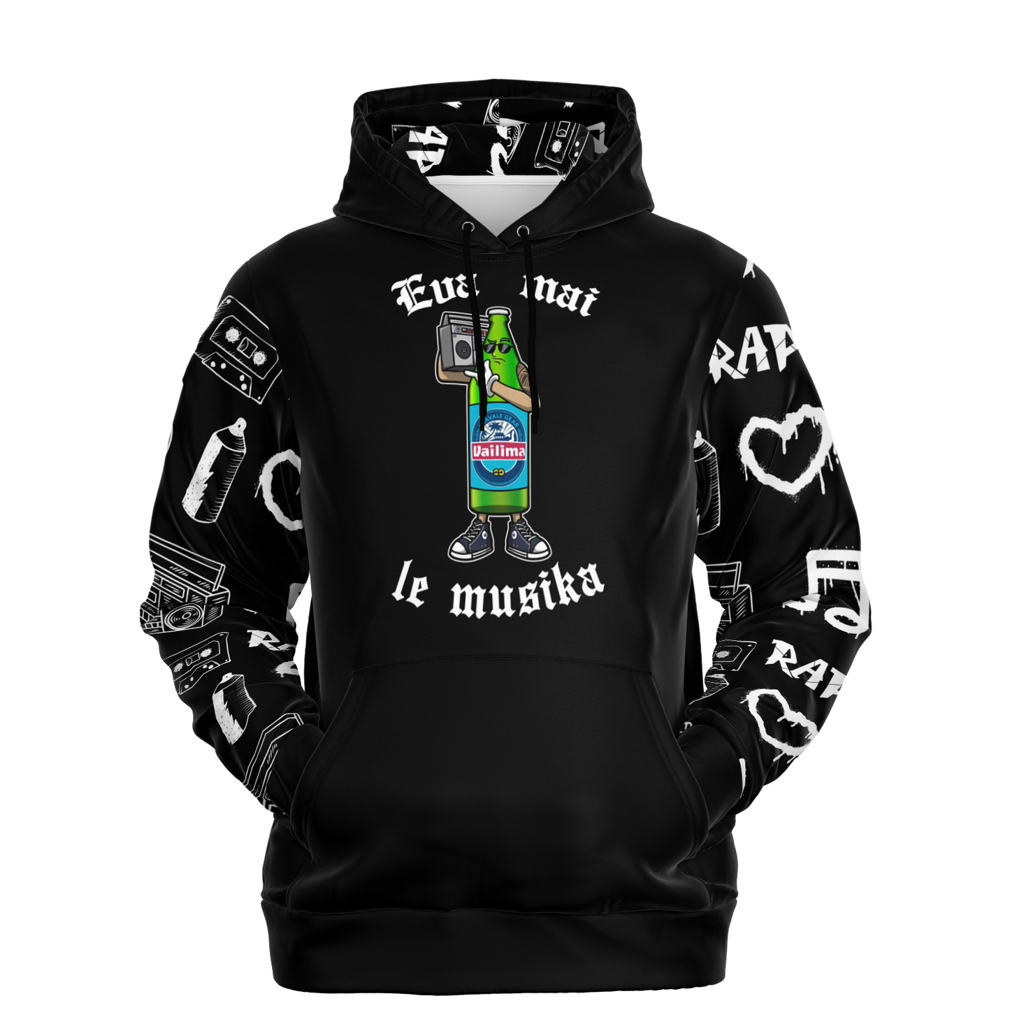 Eva Mai Le Musika Unisex Hoodie (AOP) Regular Size